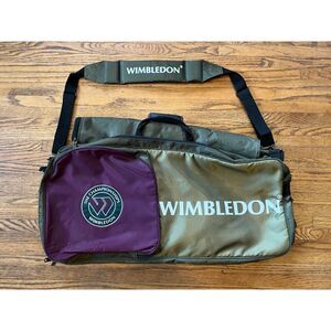 WIMBLEDON Green Purple Multiple Tennis Racket Shoulder Bag